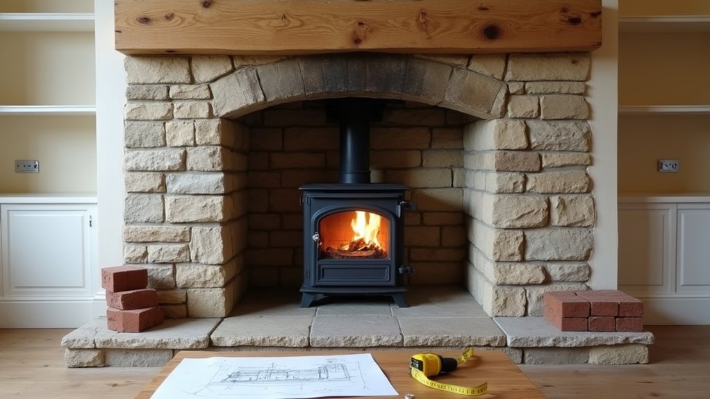 Inglenook fireplace