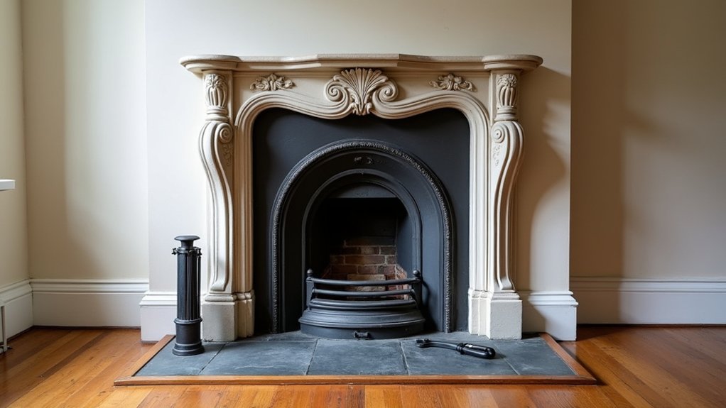 evaluate restore or replace the period fireplace