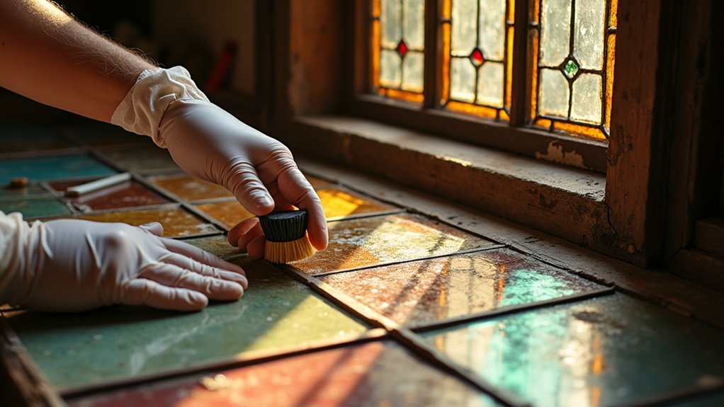 gentle cleaning preserves historic patina