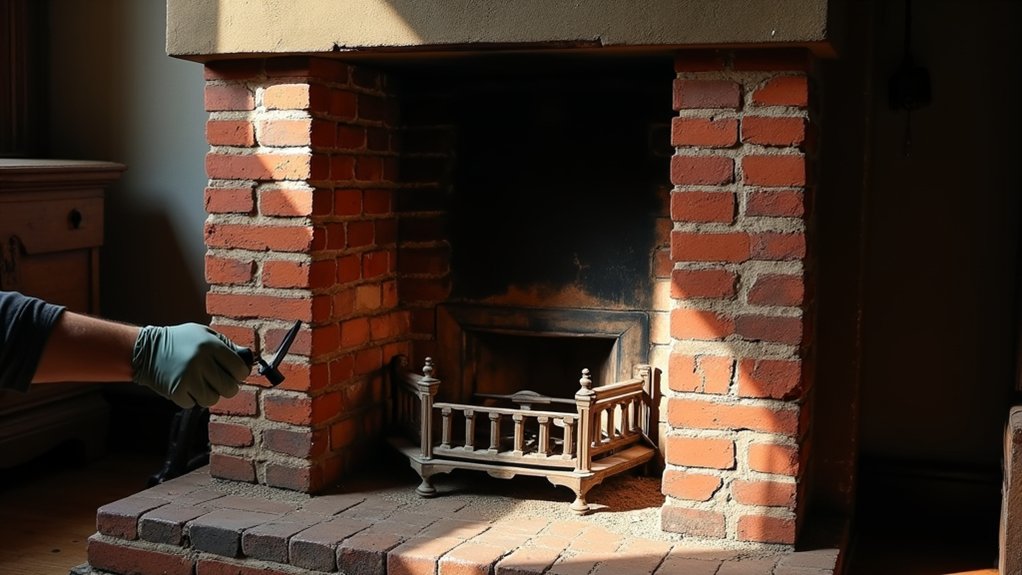 inspect brick fireplace safety