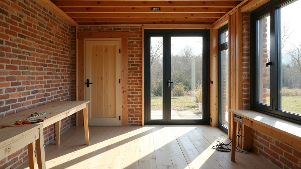 install doors insulate thoroughly