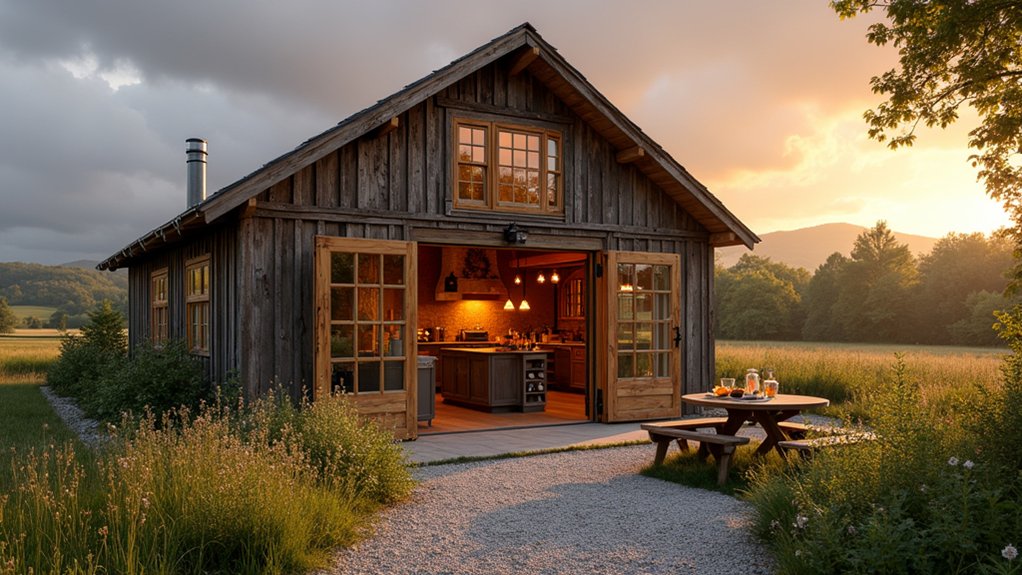 living in a converted barn