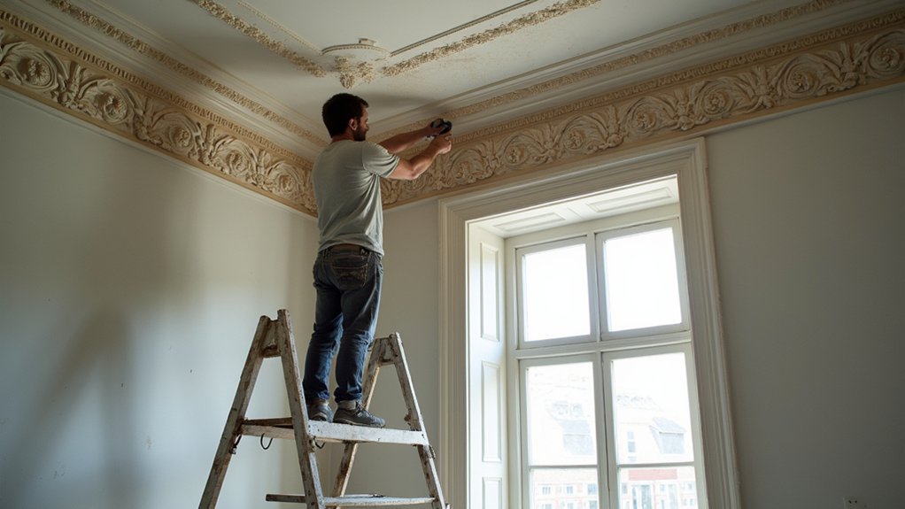 restoring historic plaster cornicing