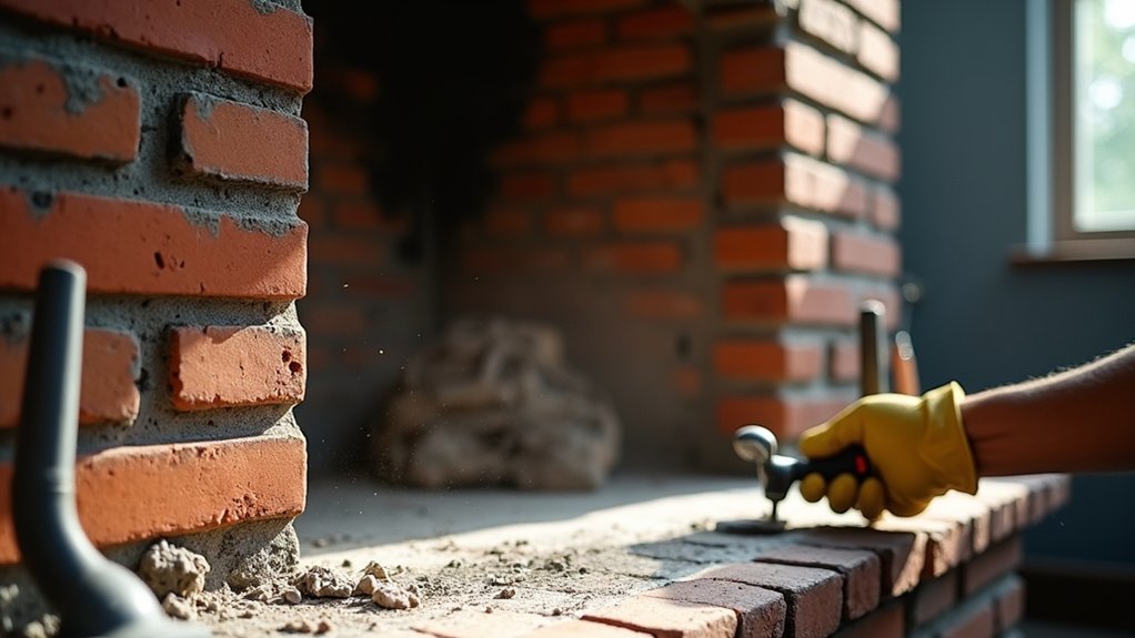 restoring period brick fireplaces