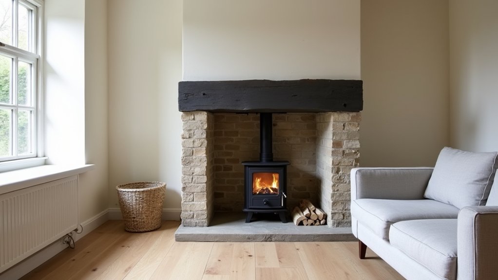 retain inglenook fireplace