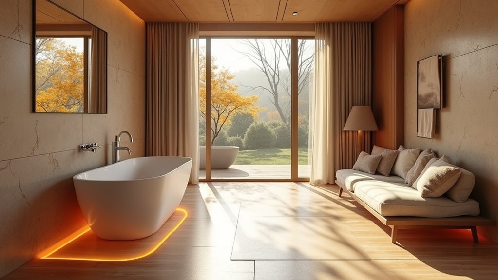 ideal rooms for even warmth