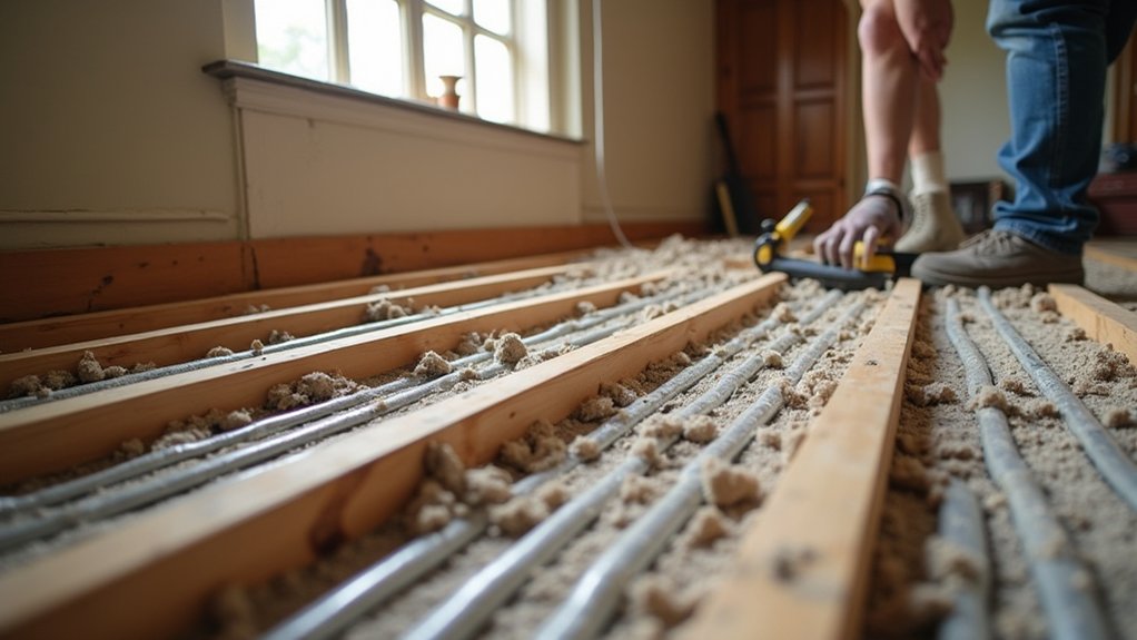 plan evaluate insulate control while Retrofitting underfloor heating