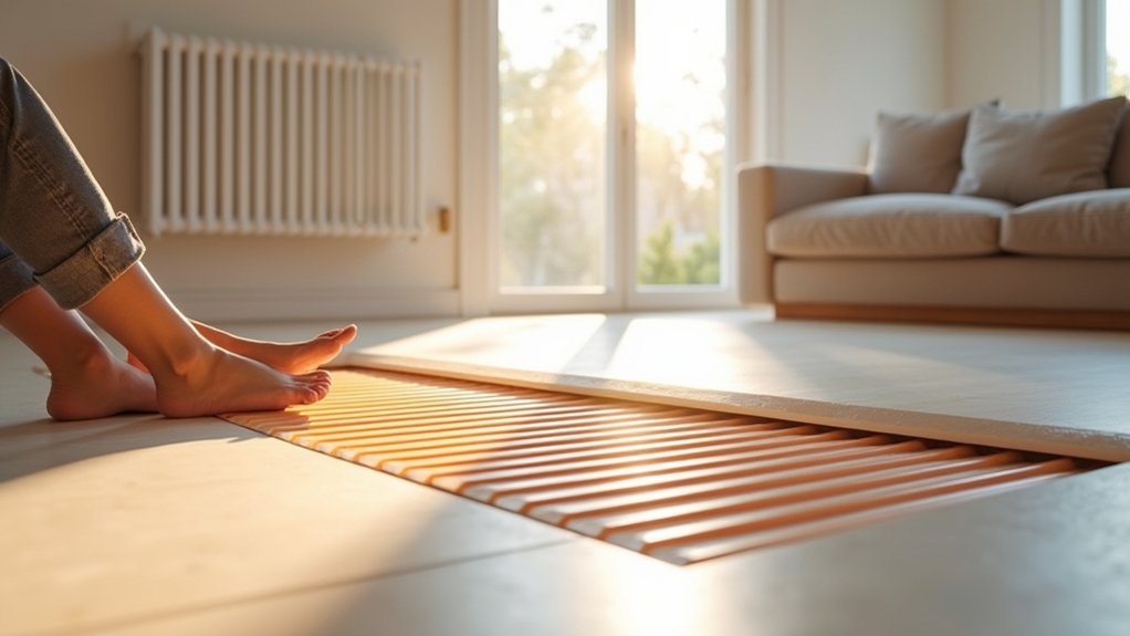 underfloor heating system operation